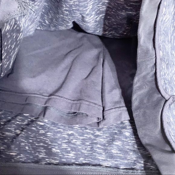 Brisas Heathered Blue and White Me ni Athletic Skirt Built in Shorts Mesh Detail - Picture 12 of 12